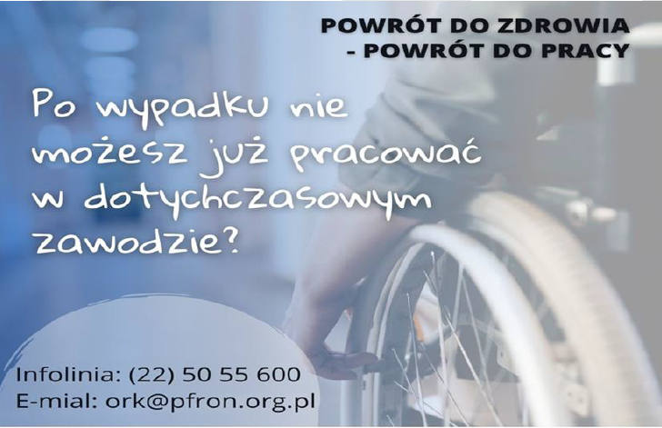 PFRON - Państwowy Fundusz Rehabilitacji Osób Niepełnosprawnych - odział we Wrocławiu informuje