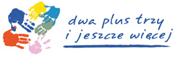 Logo programu "dwa plus trzy i jeszcze więcej"
